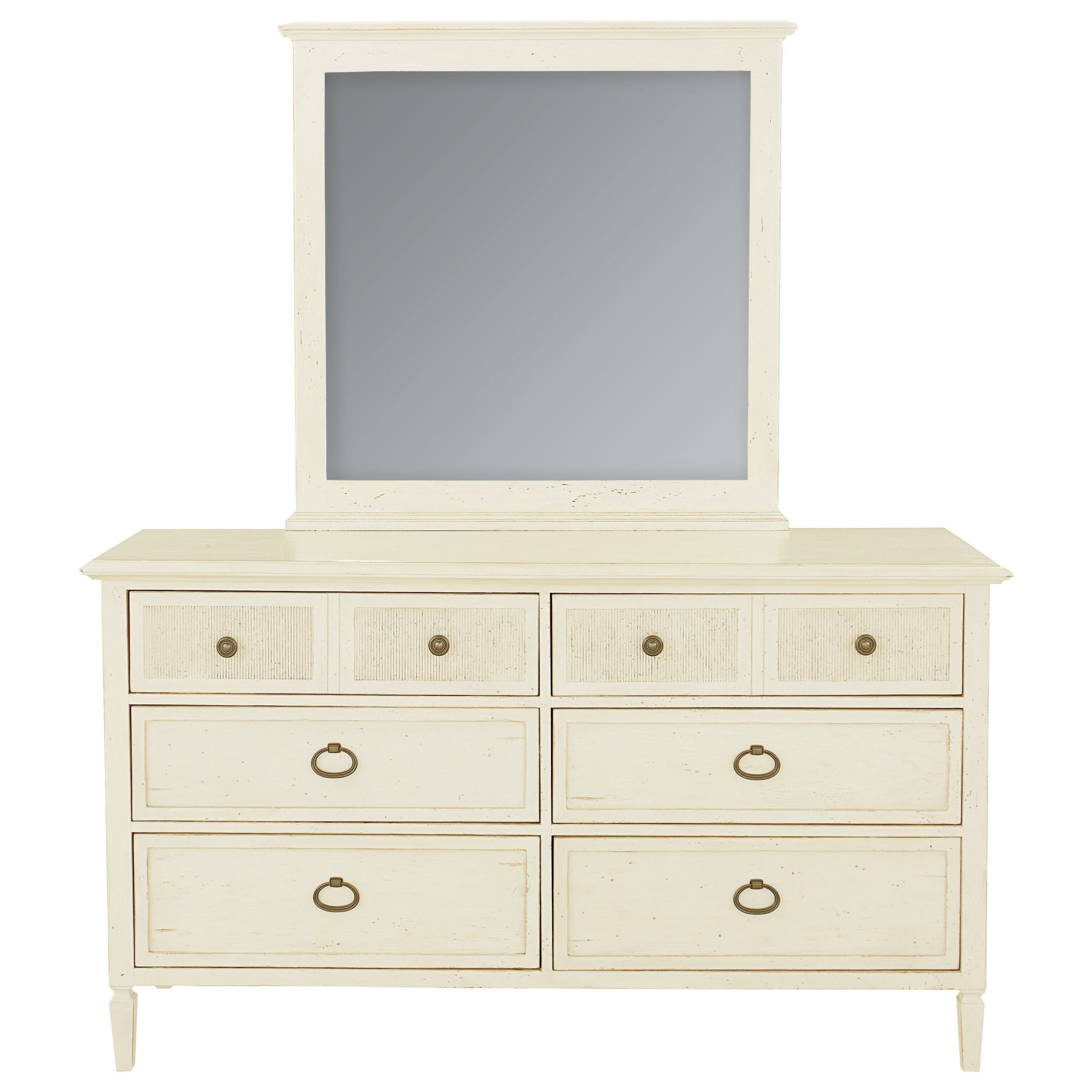 Bassett Shoreline Coastal Dresser and Mirror Set with Cedar-Lined Drawers | Bassett of Cool ...